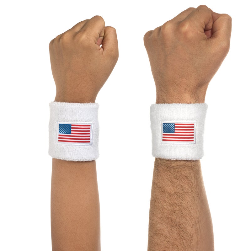 Suddora USA Headband & Wristbands Set (Includes 2 Wrist & 1 Head Sweatband) - Image 3